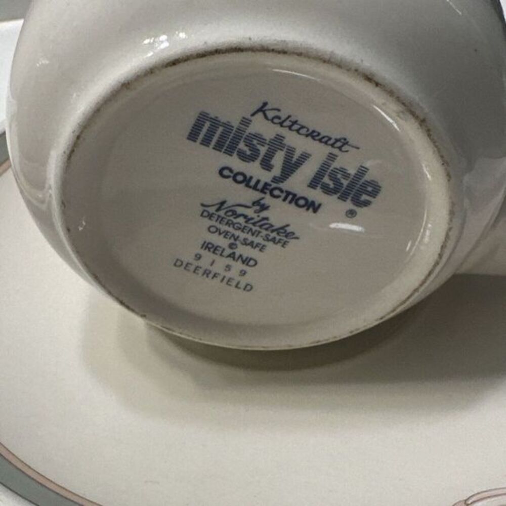 Keltcraft Misty Isle Collection Noritake Deerfield Pattern -‎ 2 Cups And Saucers - Picture 10 of 11